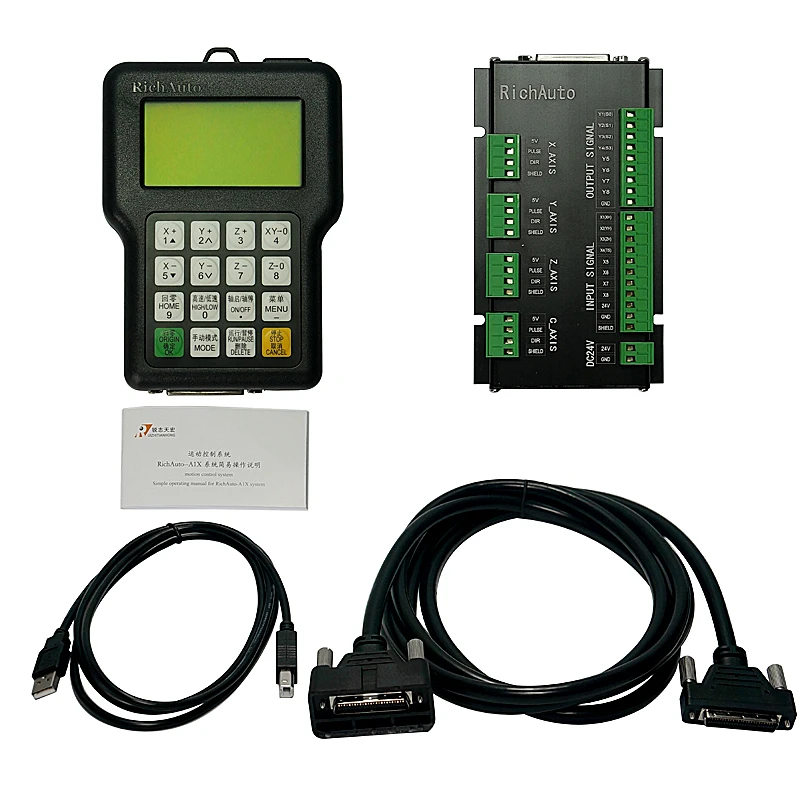 RichAuto A11 CNC DSP Controller 3-Achsen Holzbearbeitungsmaschinenteile Ersetzen Sie den DSP 0501 Controller für CNC-Fräsersysteme