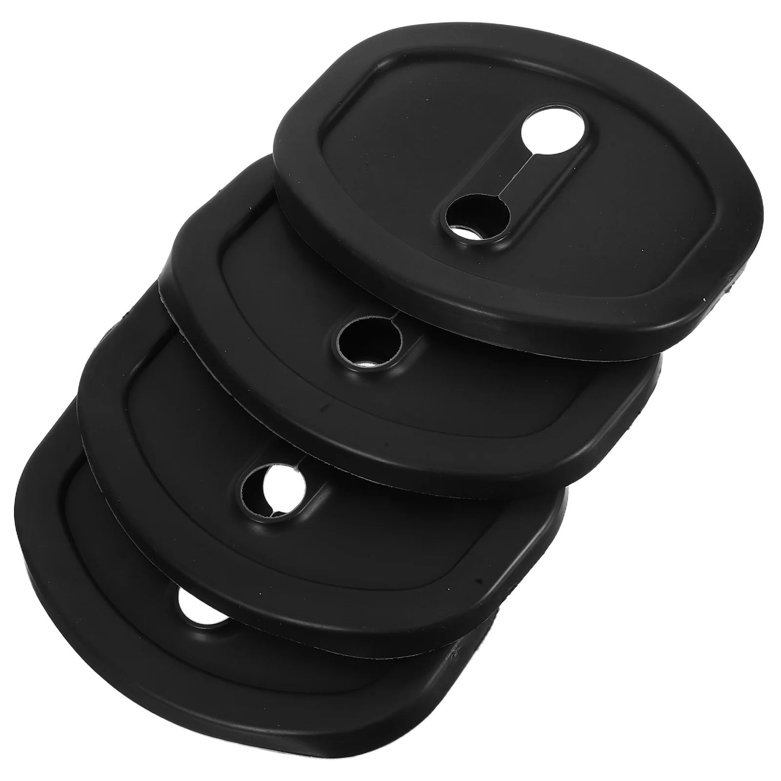 

4pcs Car Door Lock Protective Cover Shock Absorption Pads Black White 4 Each Universal Silicone Guard Latch Protectors Anti