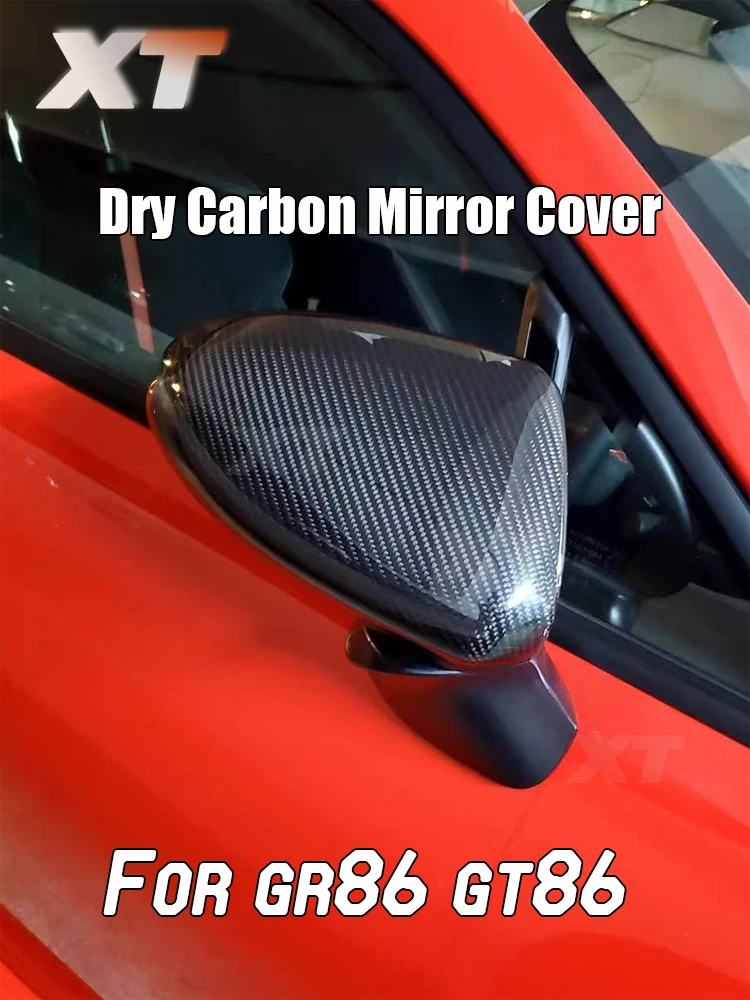 

Dry Carbon Fiber For Toyota GR86 GT86 Side view Mirror Cover Caps Forged Matt Gloss Clips install Replacement