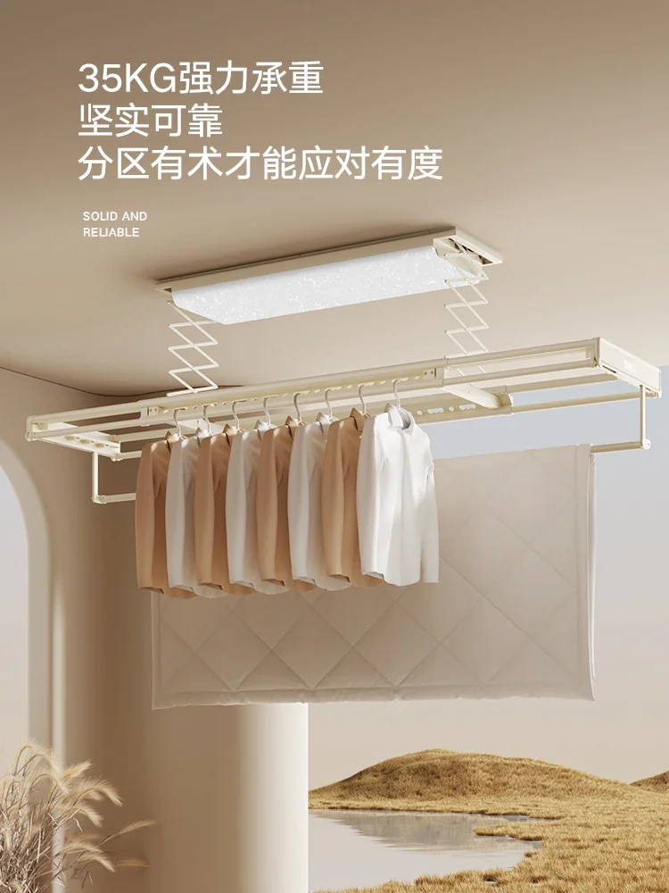

Mrs. Jingui Electric Clothes Drying Rack Balcony Smart Drying Rack Automatic Hidden Indoor Clothes Drying