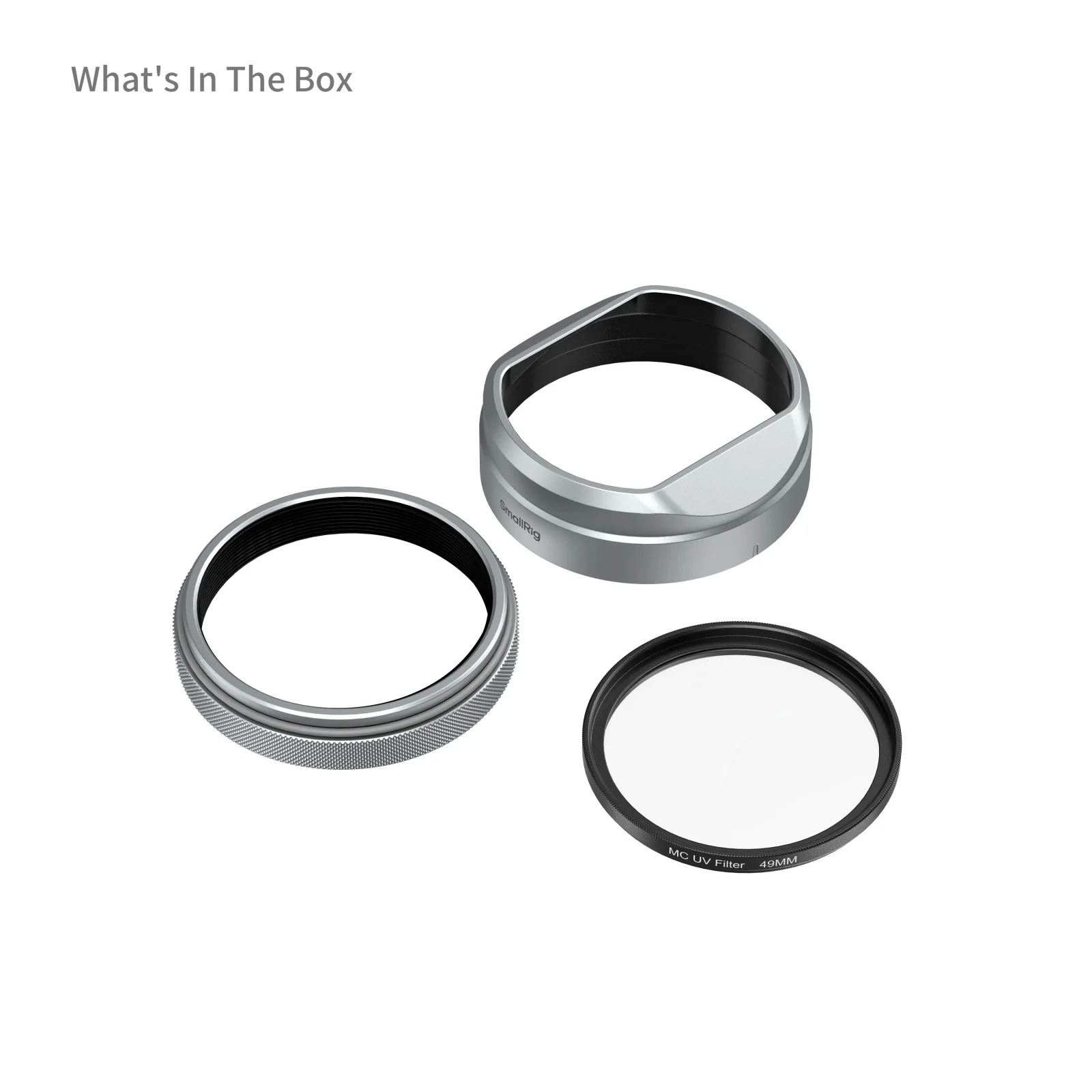 SmallRig UV-filter voor FUJIFILM X100VI / X100V met lenskapset Geschikt voor originele FUJIFILM lensdop Draagbare filterkit 5850
