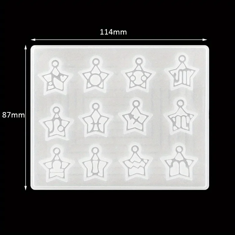 12 Zodiac Constellation Resin Molds Round Star Zodiac Sign Epoxy Silicone Casting Mould for DIY Jewelry Crafts Making Supplies
