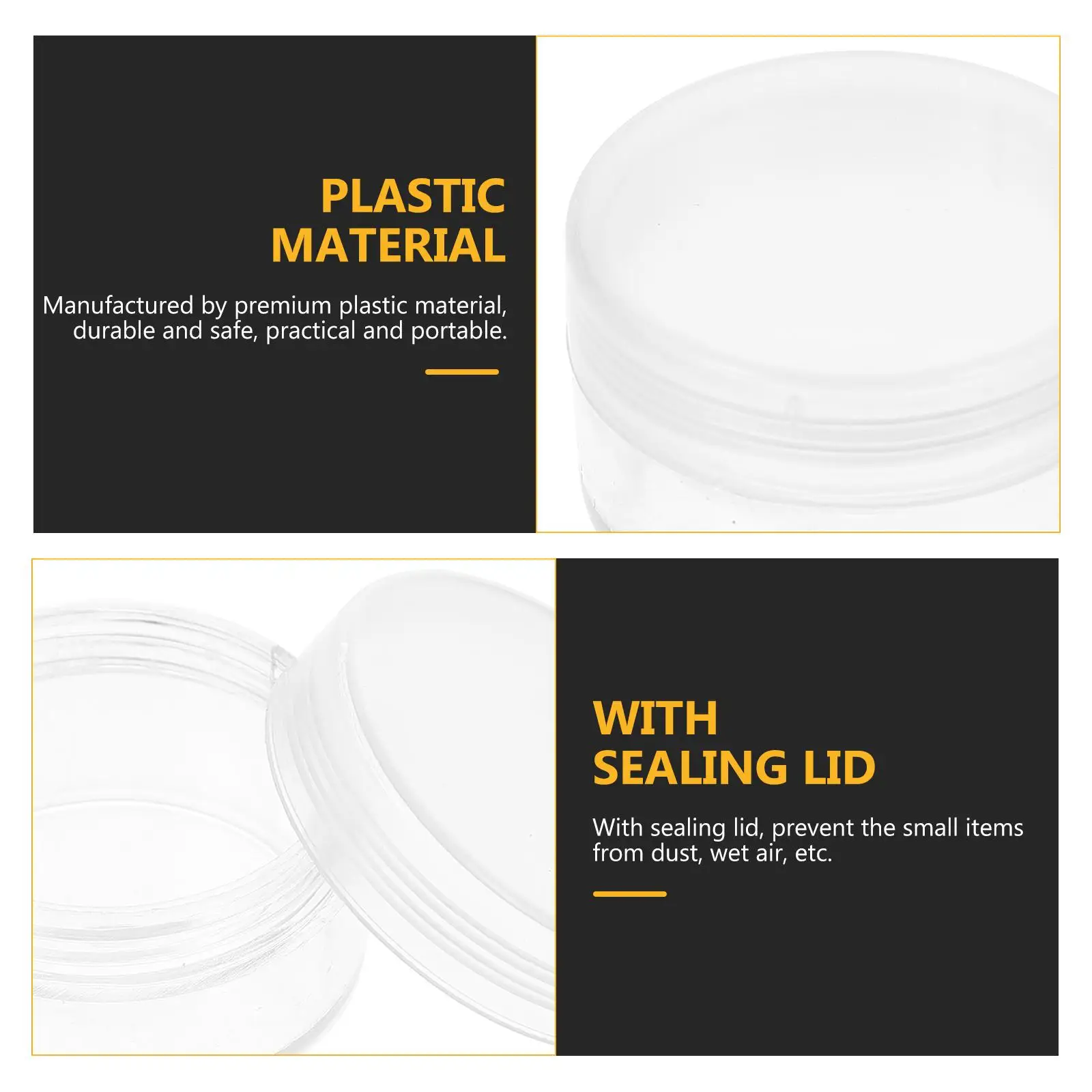 10 Pcs Container Earrings Storage Repair Parts Storage Parts Small Item Box Tray Organizer Small Item Box