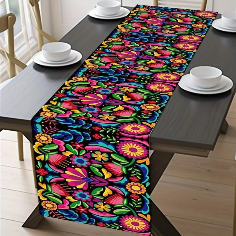Mexican Table Flags, Party Decoration Tablecloths, Mexican Carnival Kitchen Table Decorations, Festival Ornaments