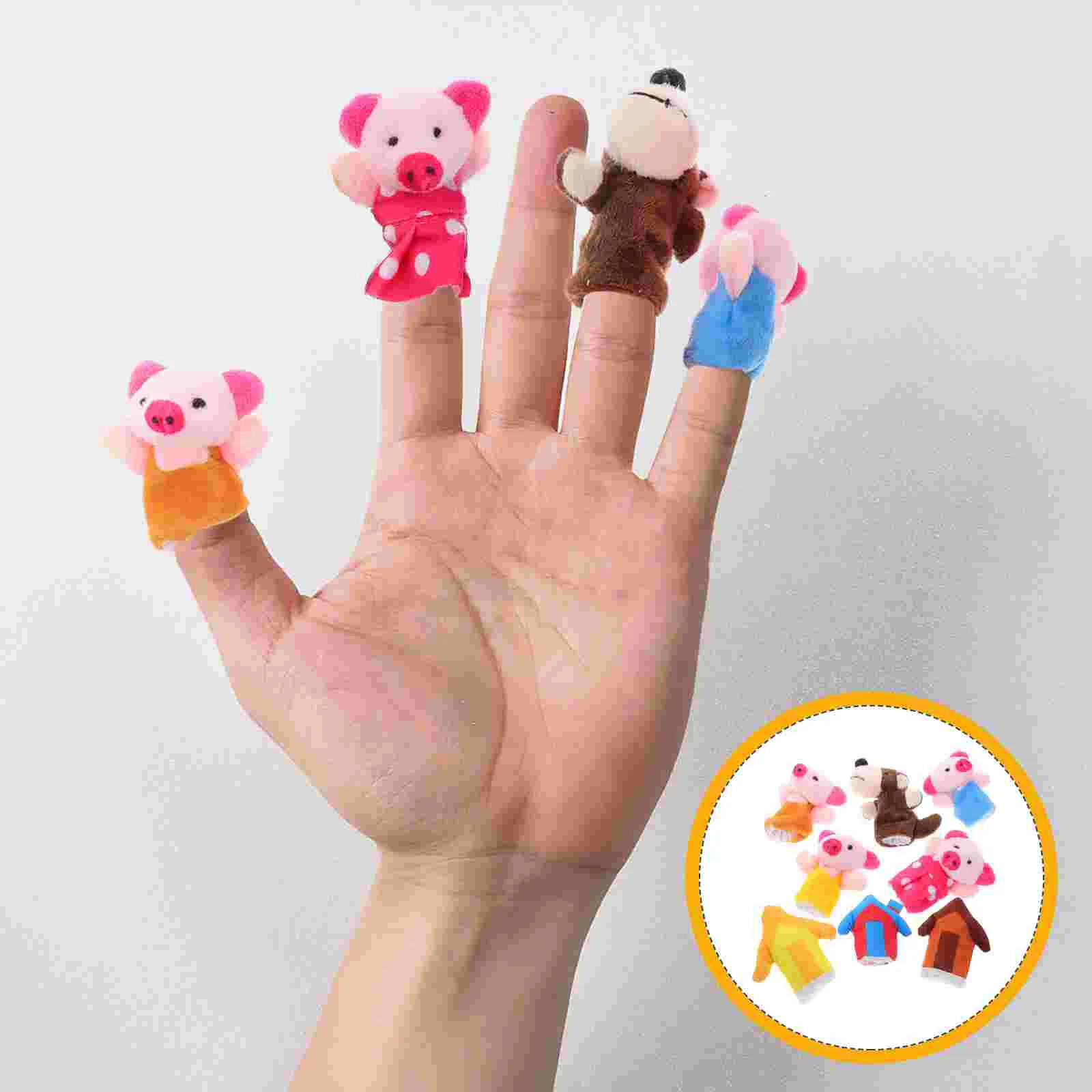 10 Stück Finger puppen Spielzeug für Kinder Kleinkind Kinder Baby Puzzle Tier