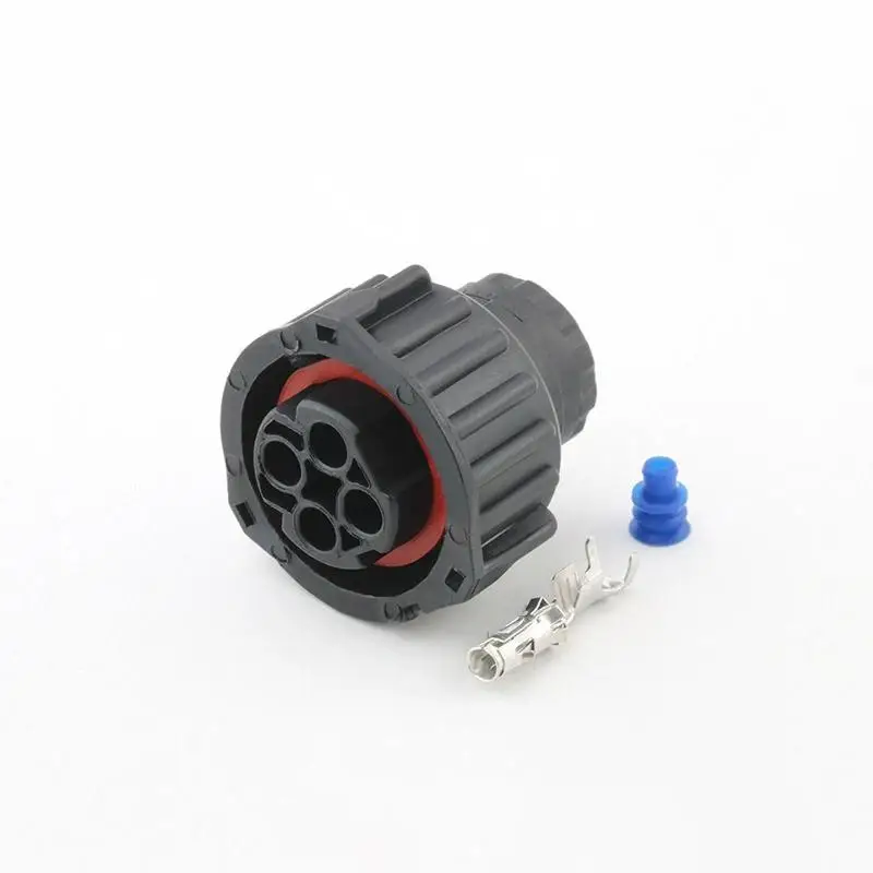 ~1 Set 4 Pin 1-967325-1 Tyco Round HOWO Odometer Speed Sensor Wiring Waterproof Plug Sealed Auto Female/Male Connector
