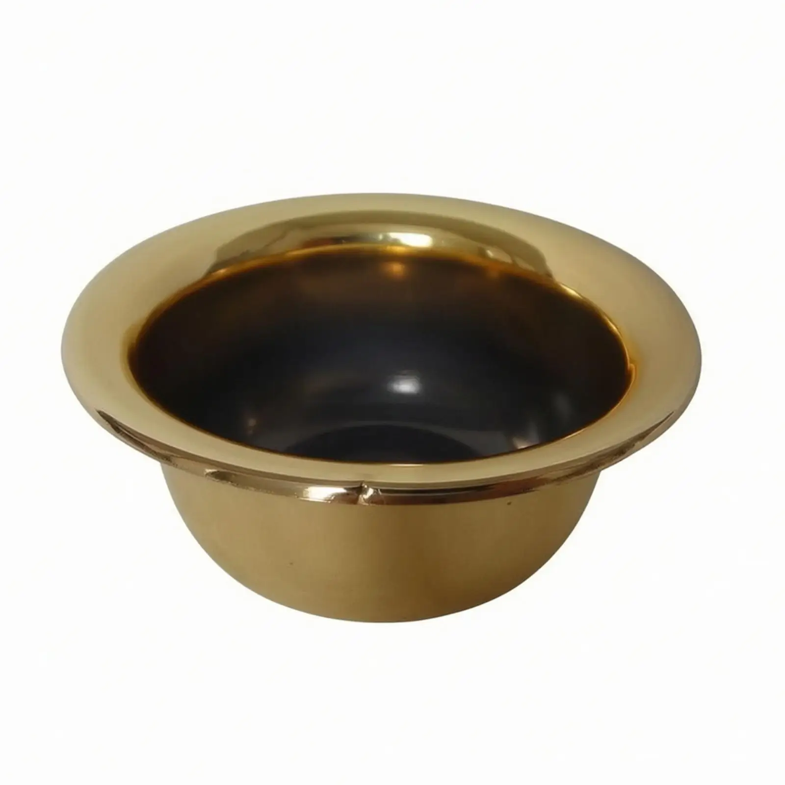 Lathering Bowl Wide Mouth Shaving Soap Bowl Glossy for Home Bathrooms, Barbers
