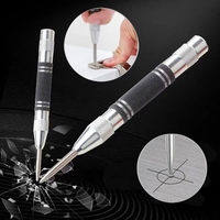 2pc Spring Type Automatic Center Punch Locator Glass Striker Window Breaker Punch Centering Punch Punch Tool