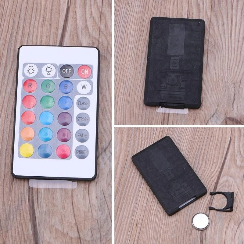 Resin Art Display Wood LED Adjustable Display Base 12 Colors RGB LED Base Vase Light with Remote Control DIY Night Light