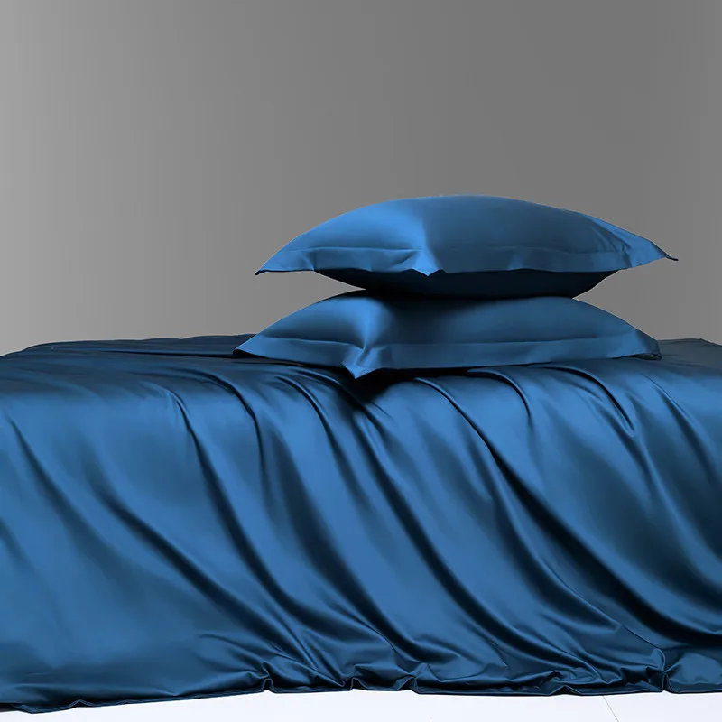 

1000TC Long Staple Cotton Silky Sateen Smooth Texture Luxury Soft 3Pcs Duvet cover Pillowcases for All Season Twin Double Queen