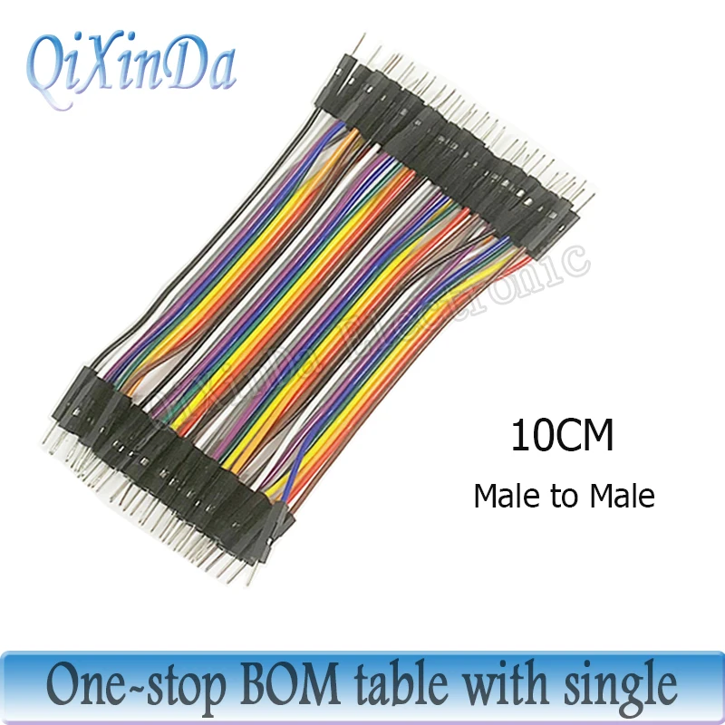 Dupont Line 10CM 20CM 30CM 40CM 40Pin Мужской-Папа + Мужской-Женский и Женский Перемычка Dupont Кабель для Arduino