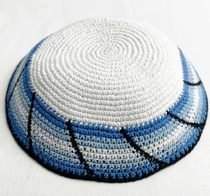 Kipa Jerusalem Small Hat Kippa Men Kippot Judaism Israel Tradition Wave