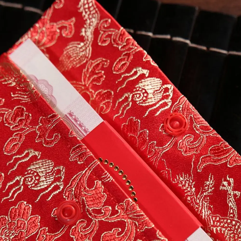 Tassel Design 1pcs Chinese Wedding Party Gift Best Wishes Spring Festival Red Envelope Money Bags HongBao Red Packets