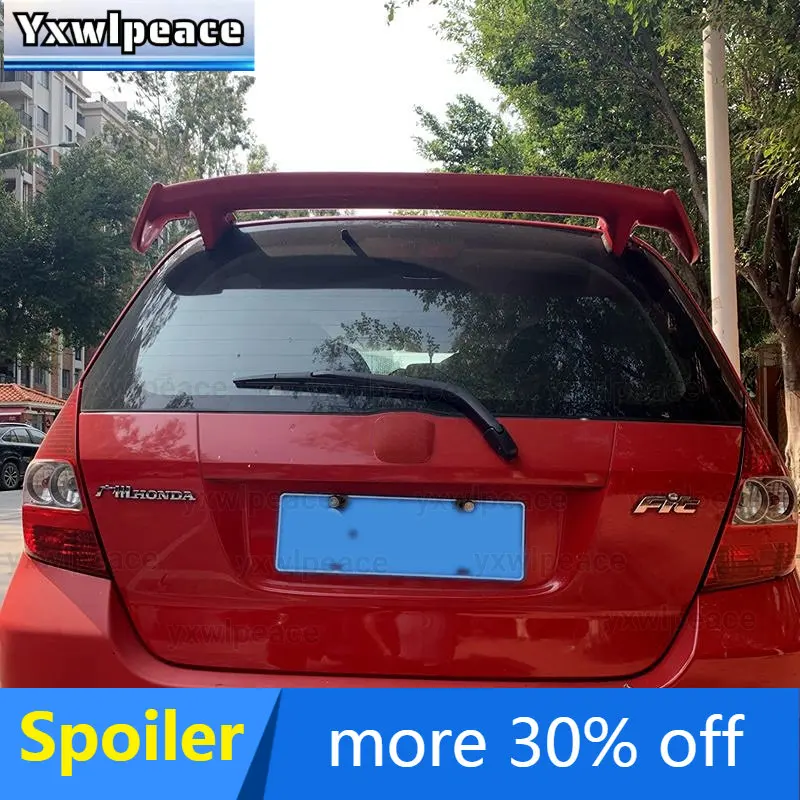 

Для Honda Fit Jazz 2004 2005 2006 2007 из АБС-пластика, искусственный задний спойлер для крыла багажника, автомобильные аксессуары