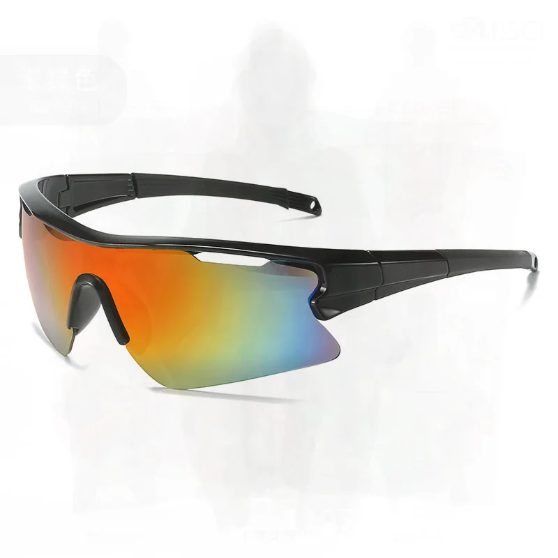 

Men's Women's Outdoor Sports Night Vision Cycling Glasses Unisex One-Piece Goggles PC Material Flat Lens Half Frame Design