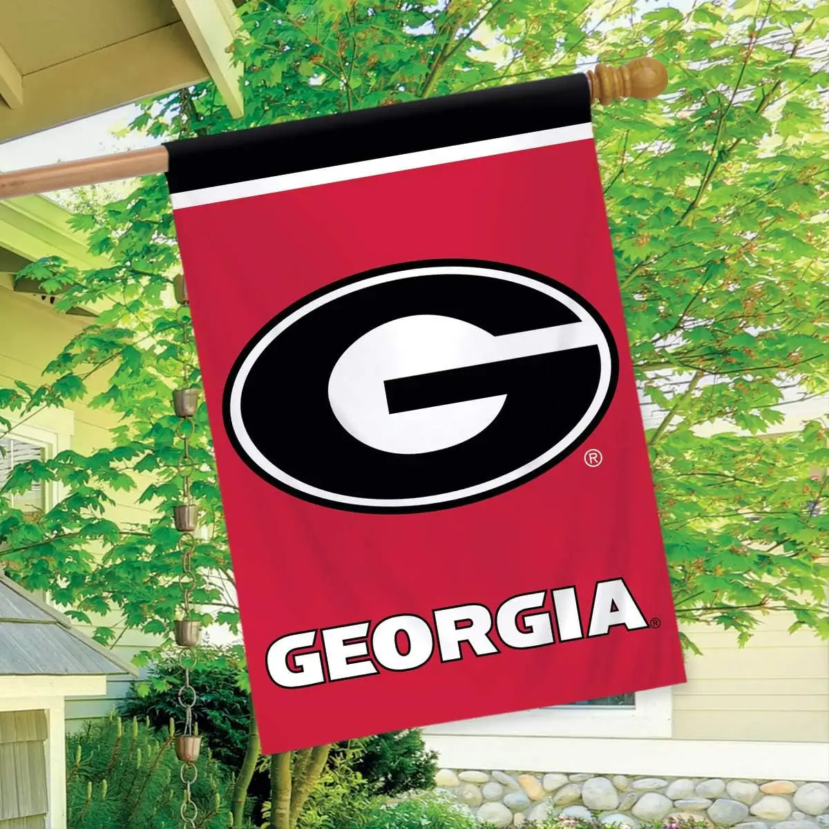 Georgia Bulldogs Ncaa Licensed House Flag 40