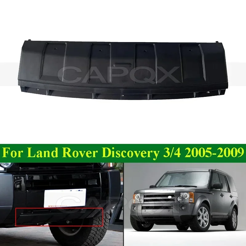 

CAPQX Front Bumper Lower Protection Guard Deflector For Land Rover Discovery 3 2005-2009 Front Trailer Cover Tow Hook Cover