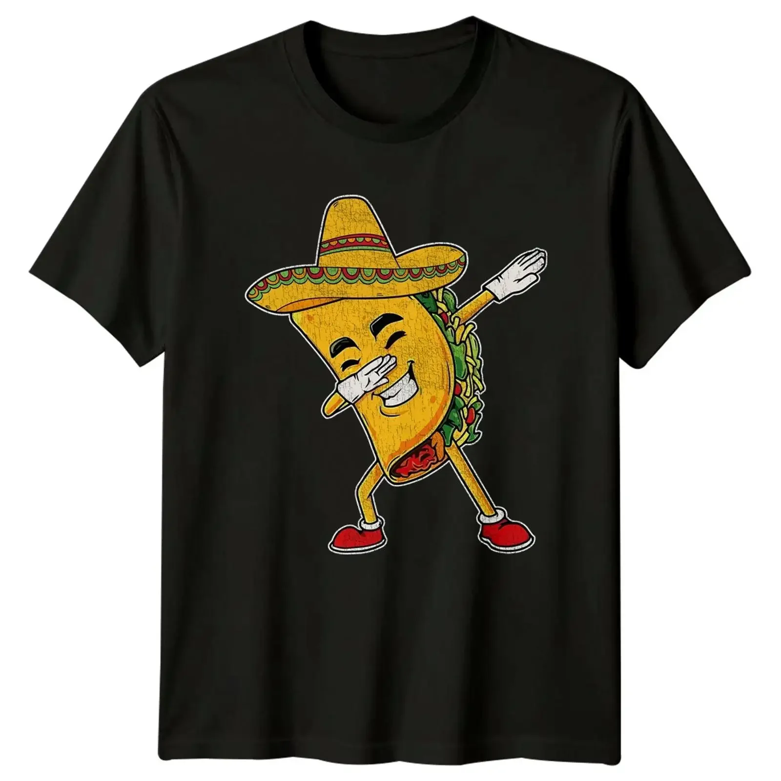 T Shirt Dabbing Taco lustig Essen Dab Dance mexikanisches Cinco de Mayo Geschenk vintage Washed Breathable Comfortable