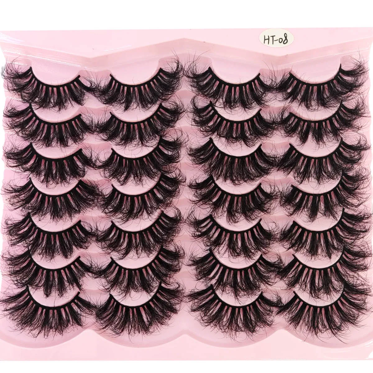 ใหม่ 14 คู่ขนตาขนมิงค์เทียมขนตาขนมิงค์ฟูติดทนนานขนตาหยิกที่มีศักยภาพขนตาหนาขยาย