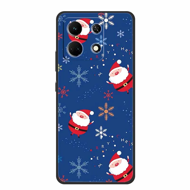 Voor Infinix Note 30 VIP Silicone Soft Case Kerst Achterkant voor Infinix Note 30 VIP X6710 Beschermende Elanden Cartoon Telefoon Shell