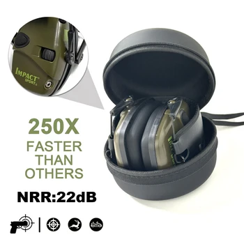 HL Professional Electronic Shooting Ear Protection Sound Amplification Anti-noise Earmuffs Hunting Ear Defender （With case）