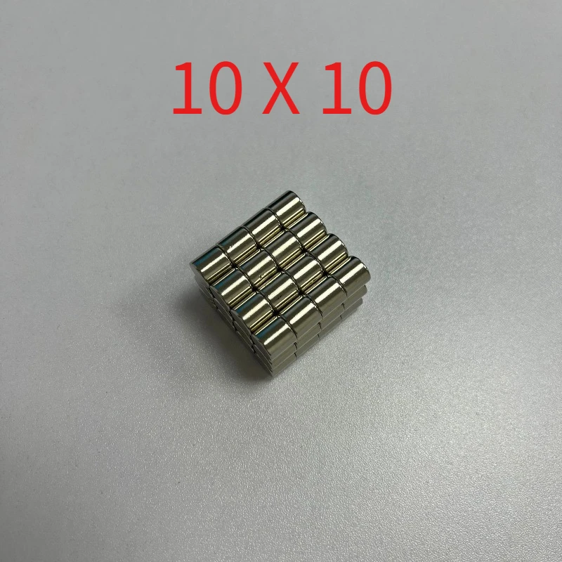 10pcs/lot 10X10mm circular magent 10*10mm magnetic steel