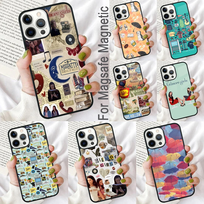 Gilmore Girls Magnetic Soft Phone Case for iPhone 16 Promax 15 Pro 13 14 Plus 11 12 Mini MagSafe Coque