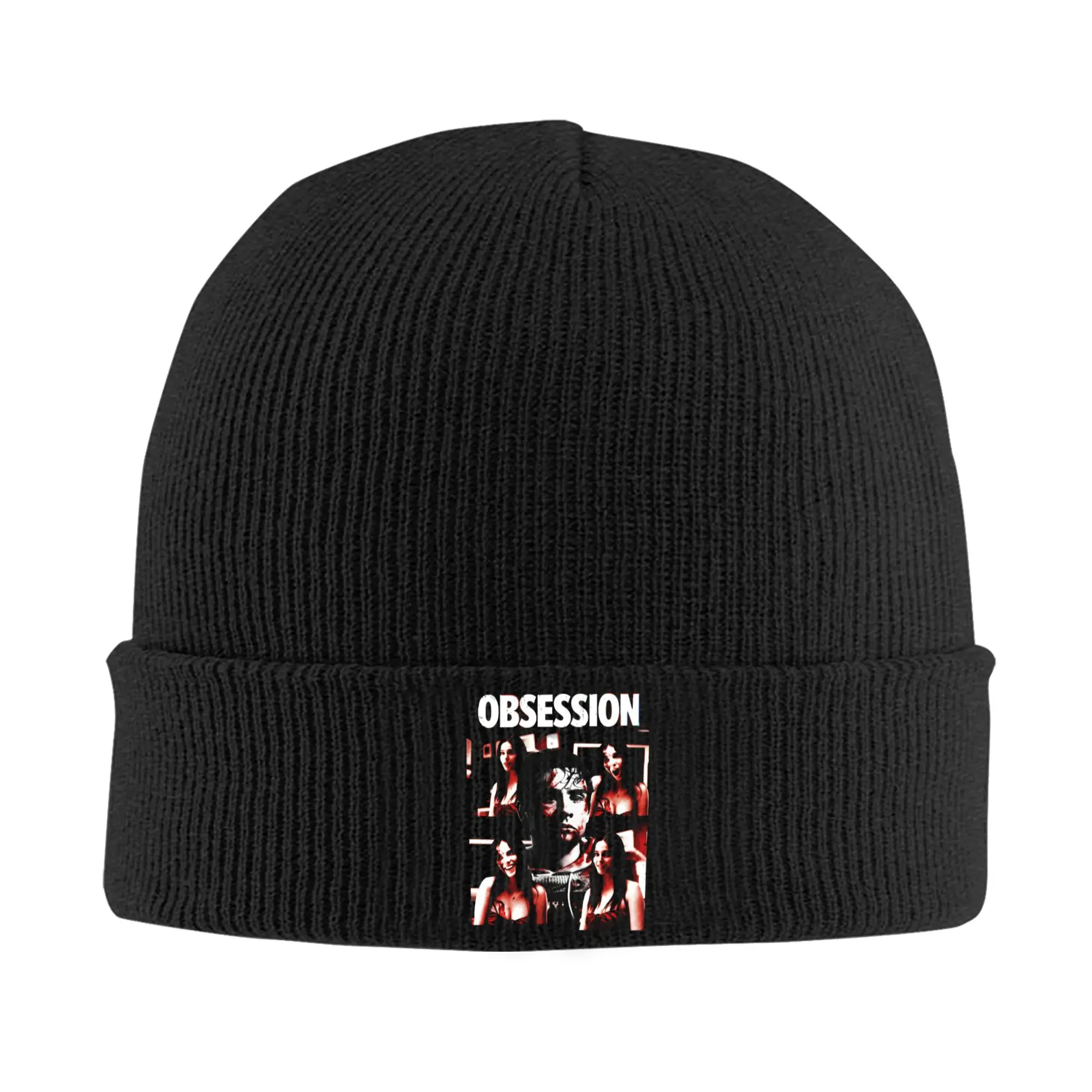 Nikki Obsession Horror Movie poster Hats Autumn Winter Beanies Warm  Caps Men Women Acrylic Bonnet