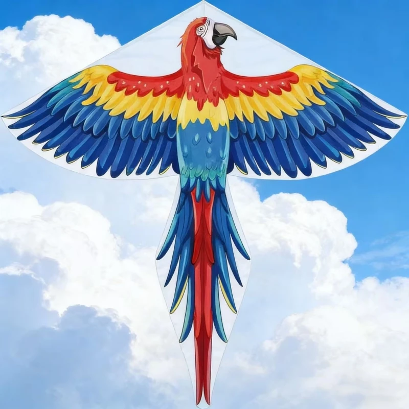 Outdoor Parrot Kites Sports Wheel Snake Kites String Line Professional Wind Kites Fabric Flying Toy for Recreation Weifang Kites