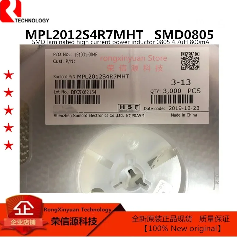 100 قطعة MPL2012S4R7MHT 0805 4.7uH 800mA MPL2012S4R7. CBW160808U601T SMD حبة 0603 600R ± 25% 1A 100MHz CBW160808U601 جديد الأصلي