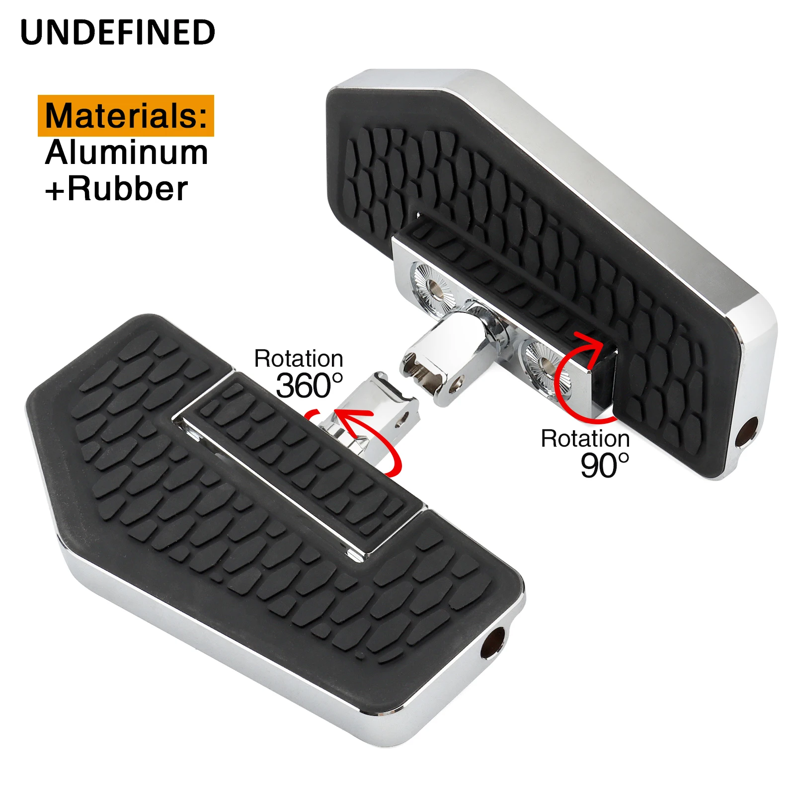 Motorcycle Front Foot Pegs Mini Floorboards Footrest Pedals For Honda VF1100S V65 Sabre VF750CD Magna Deluxe VTX1800C VTX1800F image 2