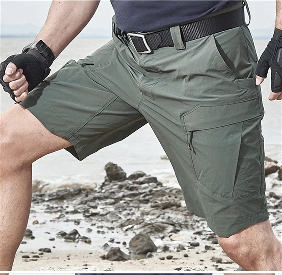 屋外軽量タクティカルショーツ速乾性弾性と通気性ショーツ男性ランニングハイキングや登山釣り