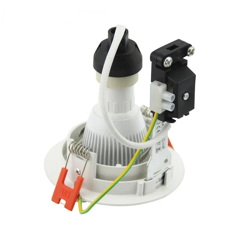 Spotlight Halogen Bulb Frame Holder Round LED Gu10 Frame Downlight Round White Adjustable Ceiling Light Fixture
