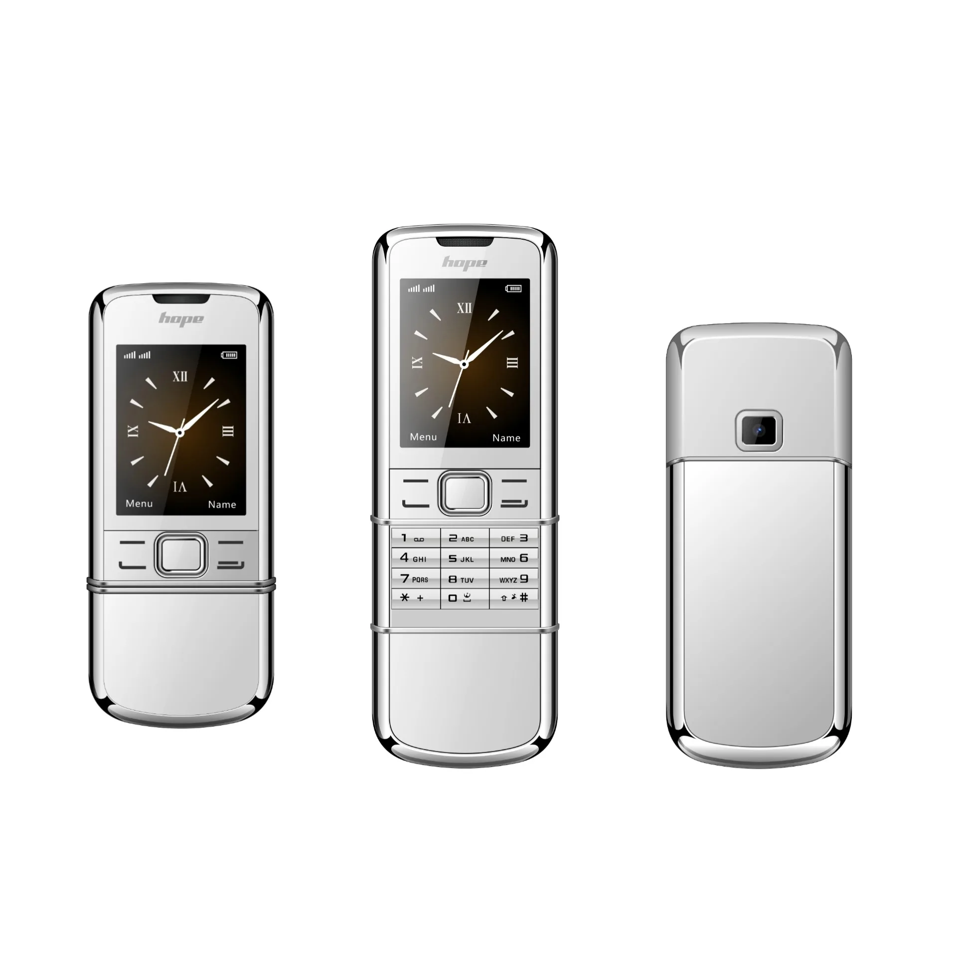 8800 Classic Retro Slider Senior Phone Dual SIM Metal Body Speed Dial Blacklist Durable Elderly Mobile Phone Big Button Luxury