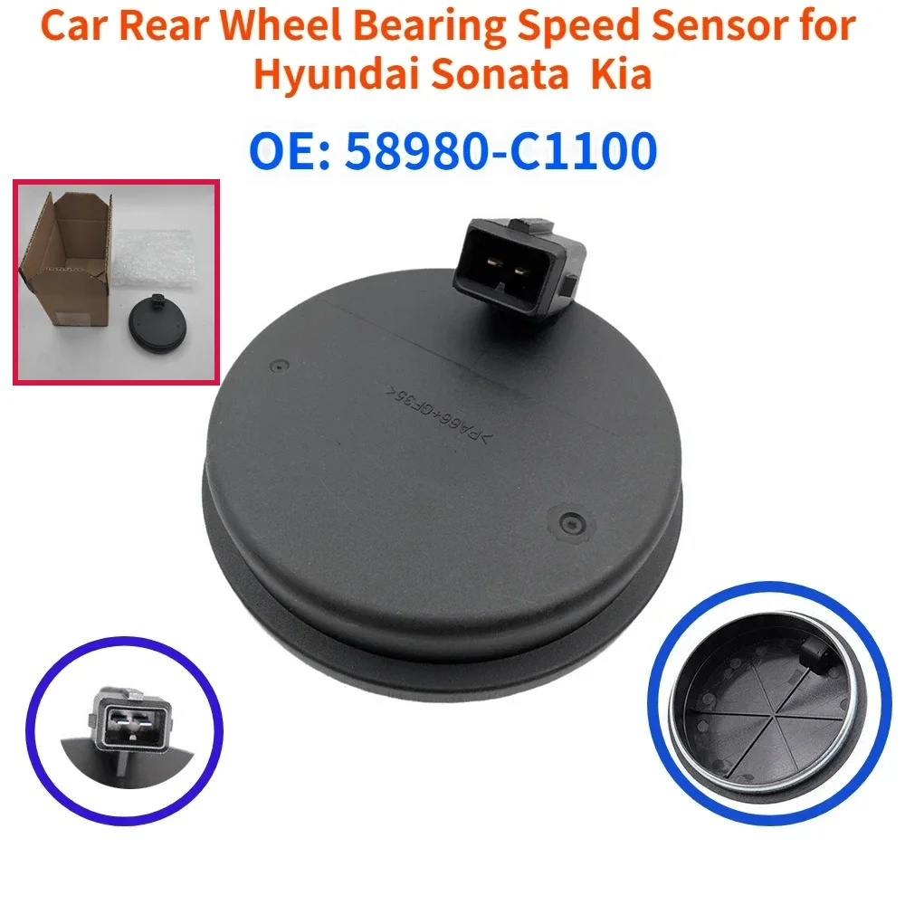 

58980-C1100 52730-C1100 for 2015-2022 Hyundai Sonata 1.6L 2.0L 2.4L Tucson Kia Sportage Car Rear Wheel Bearing Speed Sensor