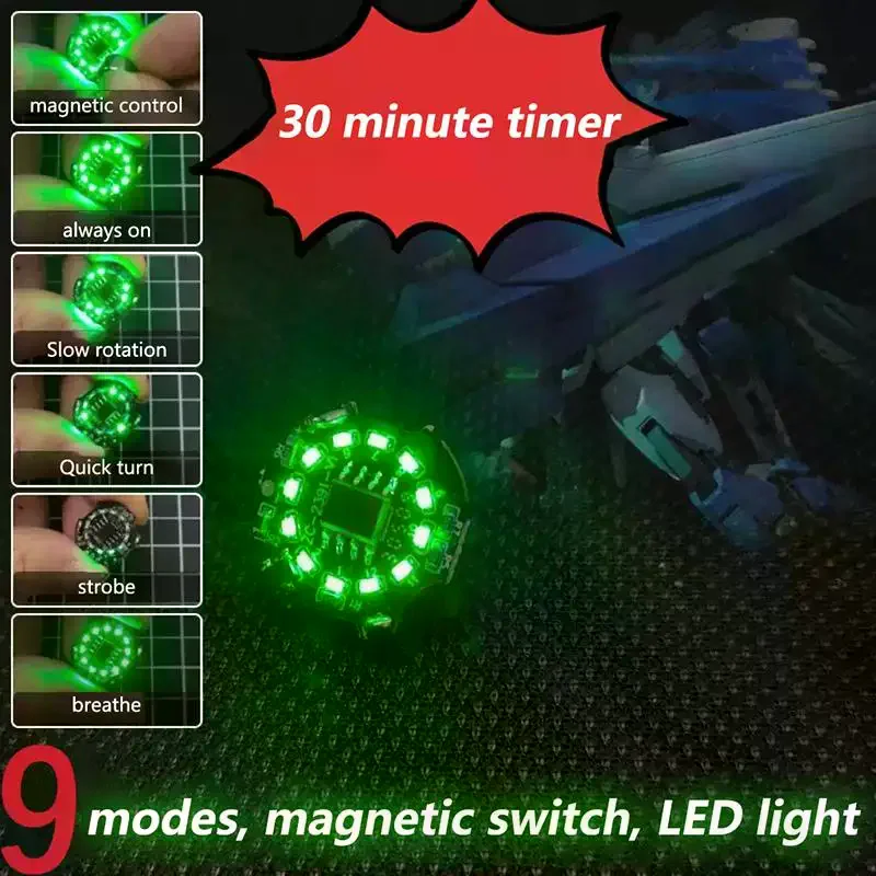 Magnetic Switch LED Lamp for Bambu Lab 3D Printer, White Light Lighting Chip Replacement Part