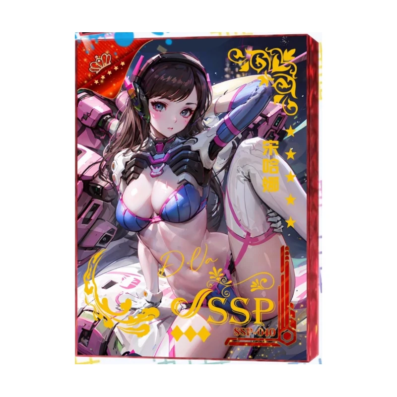 Incontra la dea serie Ssp Albedo Kamisato Ayaka personaggio Anime Rare Bronzing Collection Flash Card Cartoon Toy regalo di natale