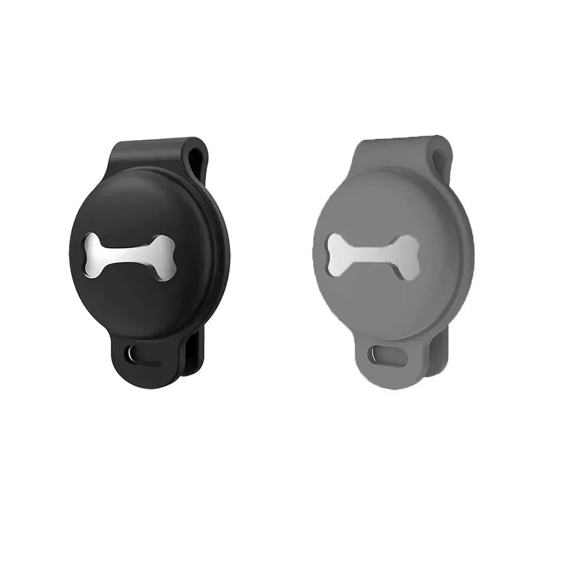 CoverJoy Anti Loss Silicone Case for AirTag Pet Dog Tracking Locator Protective Sleeve Soft Cover with Clip