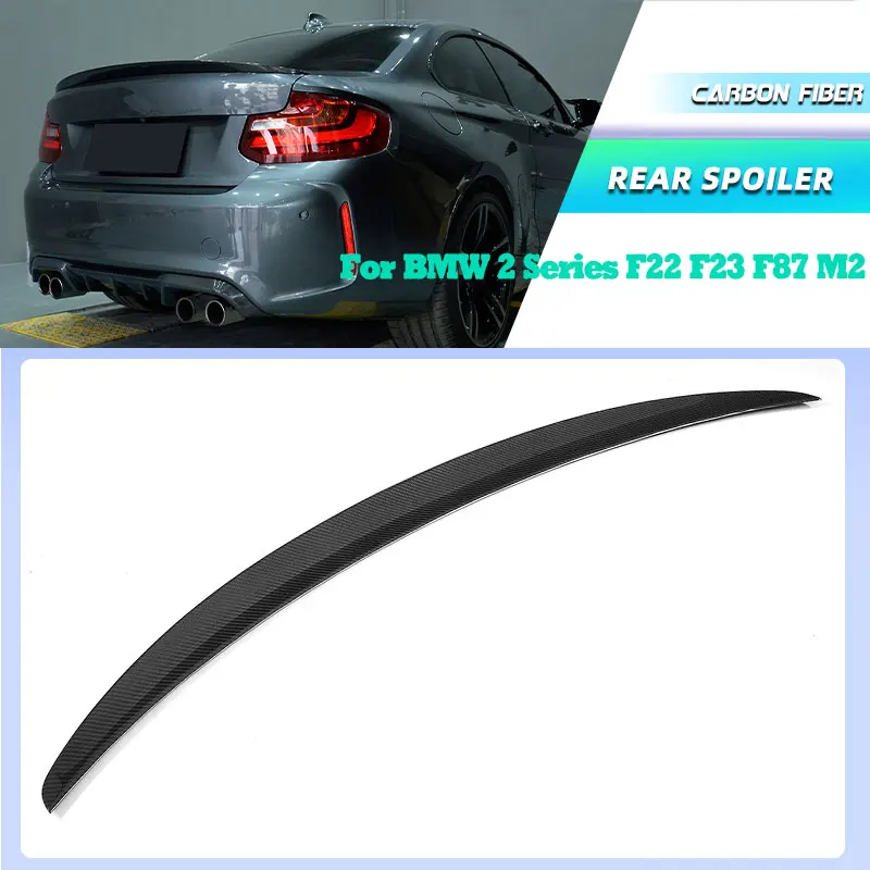 

Carbon Fiber Car Rear Trunk Spoiler Wings for BMW 2 Series F22 F23 F87 M2 Coupe 2014-2017 Racing Rear Spoiler Boot Wing Lip