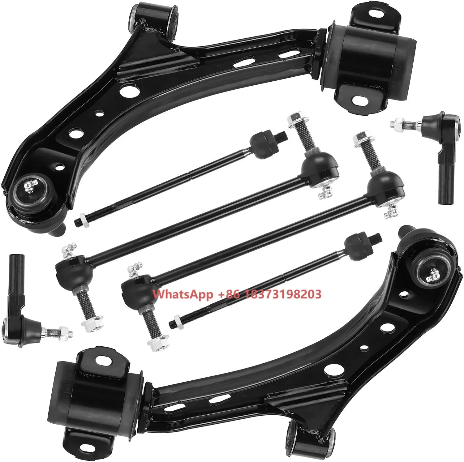 

Front Lower Right & Left Control Arms W/Ball Joints Sway Bar End Links Tie Rod Ends Suspension Kit for 2005-2010 Ford Mustang