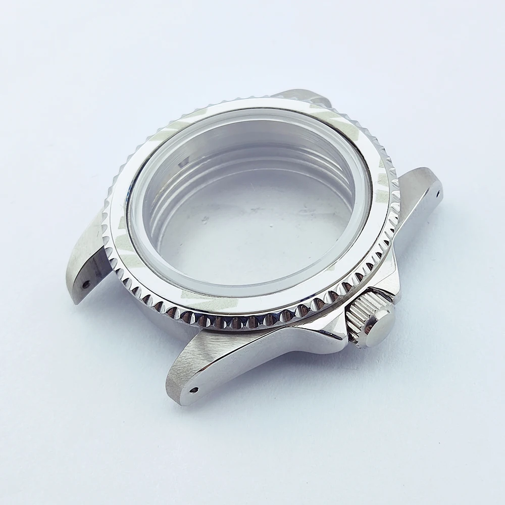 39.5mm Flat Mirror Vintage Case Stainless Steel Retro Case Watch Case for NH35 NH36 Movement Modified Watches Accessories
