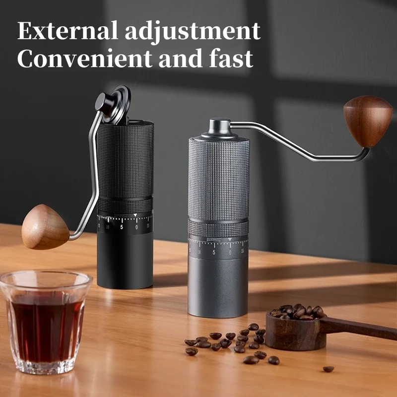 

New Manual Coffee Grinder 7 Core Professional Espresso Bean Coffee Grinder Mill External Adjustable Outdoor Home Coffee Machine