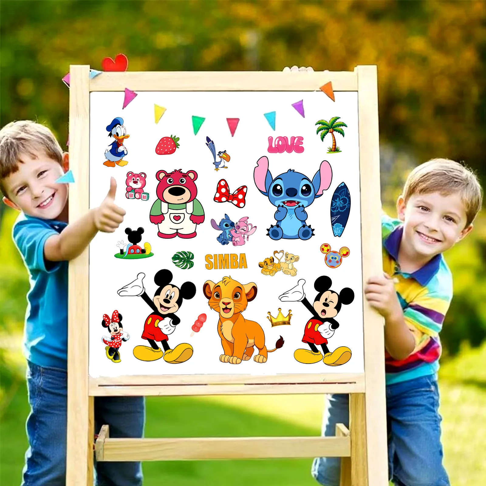 8/16 Arkuszy Urocze Naklejki Puzzle z Postaciami z Bajek Disneya DIY na Telefon Laptop Bagaż Deskorolkę Graffiti Zabawne Naklejki Prezent dla Dzieci