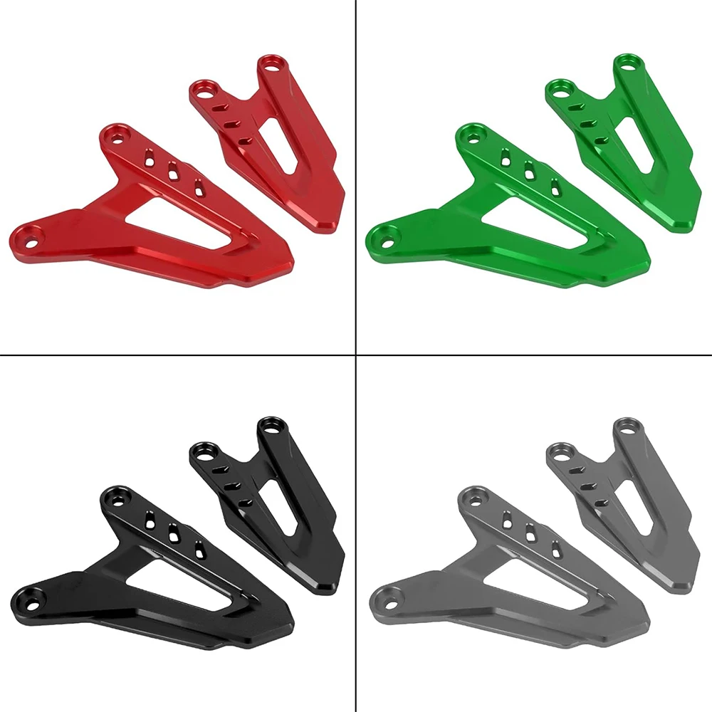 Rearset Footrests Pedal Rear Heel Guard Plates For Kawasaki NINJA 400 Z400 Ninja 250 Z250 2018-2024 Foot Pegs Protector Cover