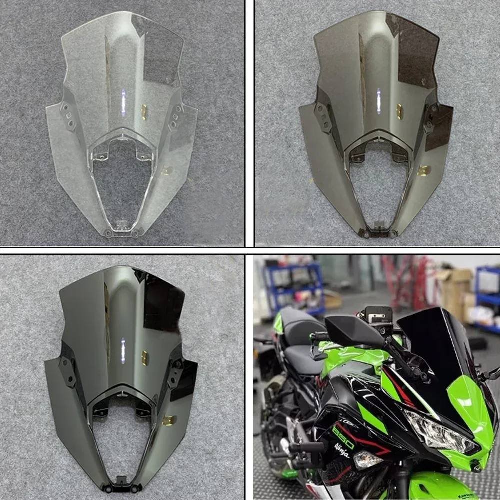 

Motorcycle Windshield WindScreen Screen Flyscreen Wind Deflector For Kawasaki Ninja 650 ER6F ER-6F 2020 21 22 2023 Double Bubble