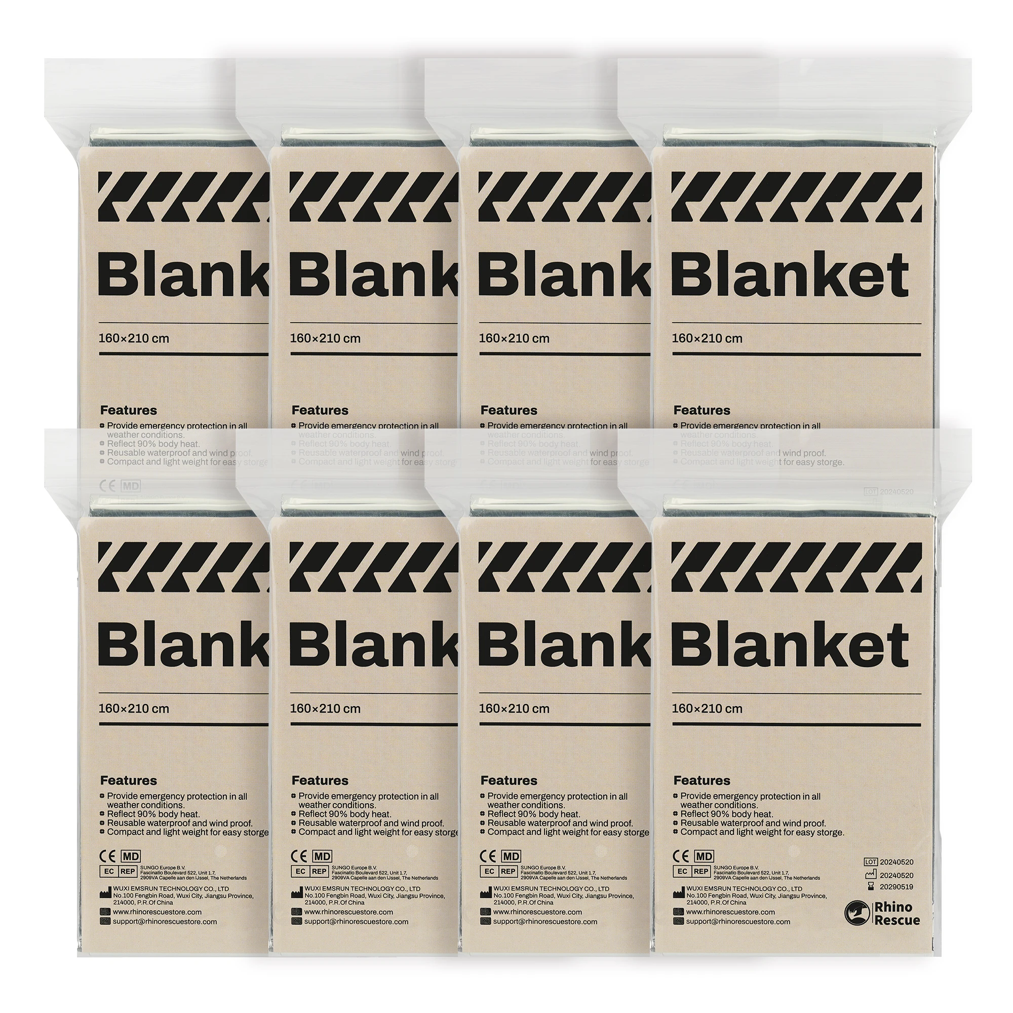 

Emergency Blankets -Space Blanket Survival kit Camping Blanket. Perfect for Outdoor, Hiking, Survival, Marathons or First Aid