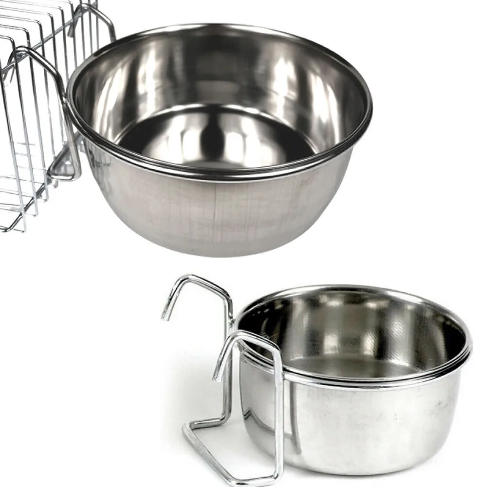 Stainless Steel Hanging Pet Bowl 5