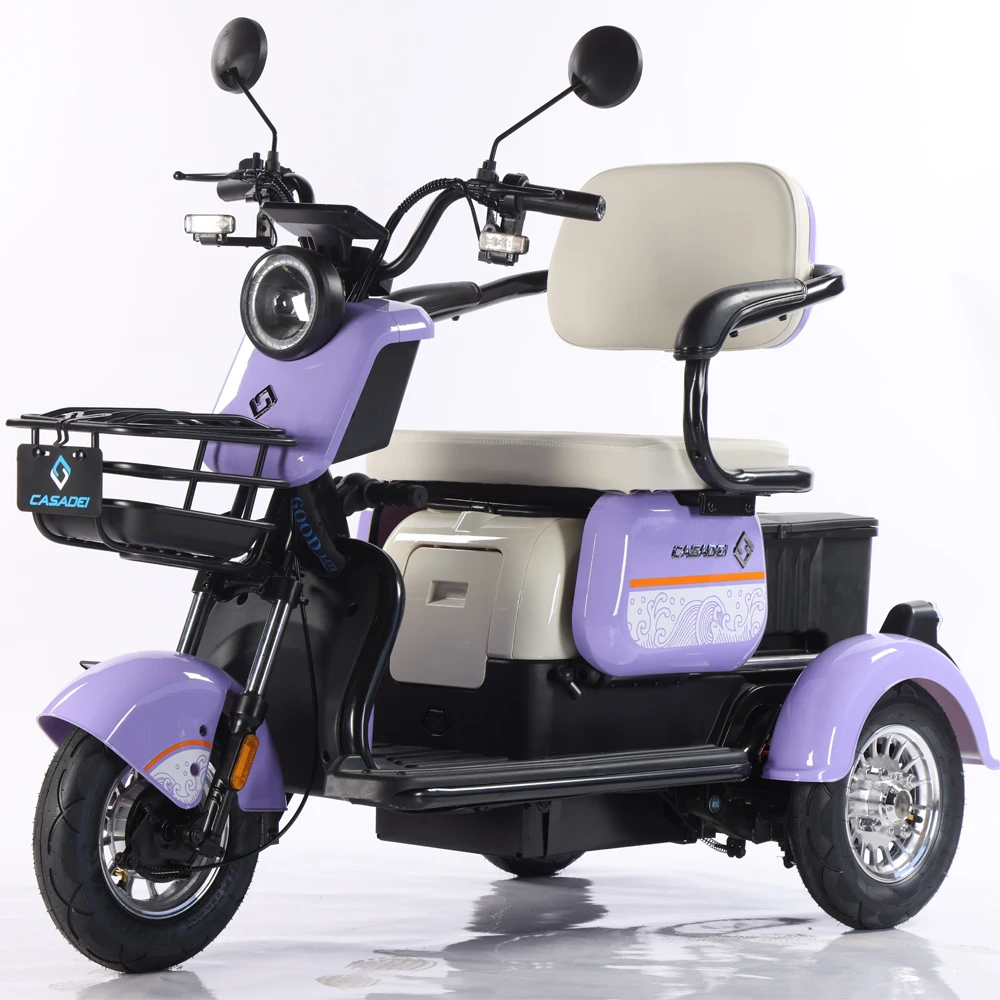 

Factory Price 500W 60V Electric Trike with Adjustable Seats Open Body Electric Tricycles for Adults