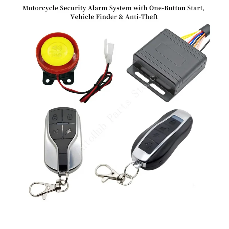 Motorcycle Bike Security Alarm System Motorcycle One-Click Start Anti-theft Car Finder