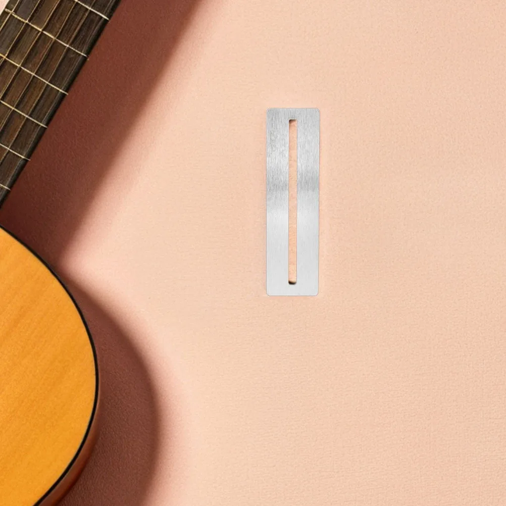 Protectores de traste de guitarra de Metal, protectores de diapasón para bajos Luthiers, protección de diapasón Universal duradera y fácil de instalar, 4 Uds.